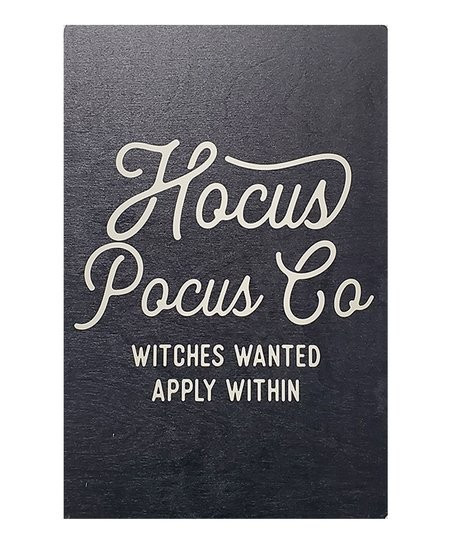 Black 'Hocus Pocus Co.' Wall Art | Zulily
