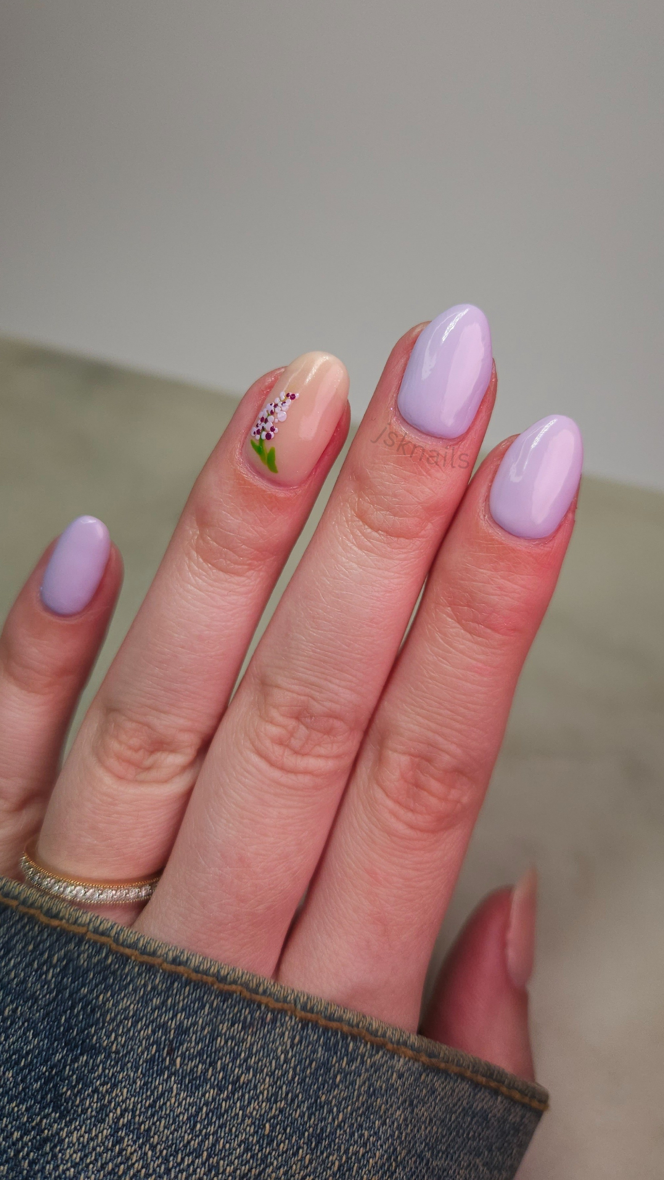 Lavender nails for spring 🪻an easy diy manicure at home 🫶 #nails #nailinspo 

#LTKstyletip #LTKbeauty #LTKfindsunder50