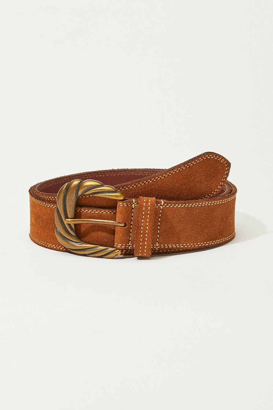 SUEDE OVERSIZED BUCKLE BELT | Lucky Brand