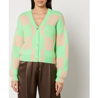 Stine Goya Amara Checked Intarsia-Knit Cardigan - S | Coggles (Global)