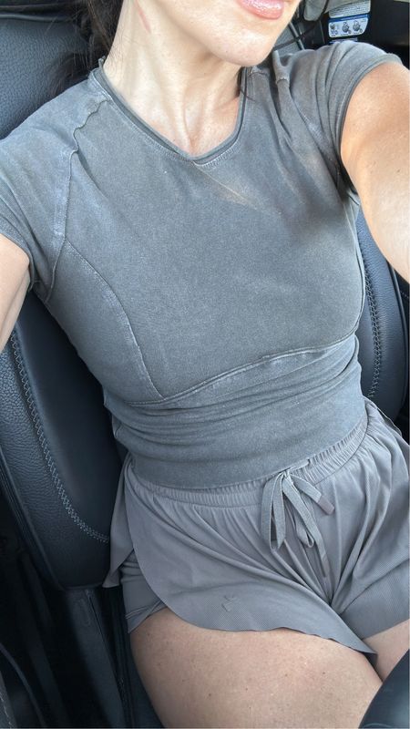 Casual mommy today in free people and target! Size small in both pieces 

Activewear 
Casual outfit 
Workout shorts 



#LTKActive #LTKfitness #LTKSeasonal