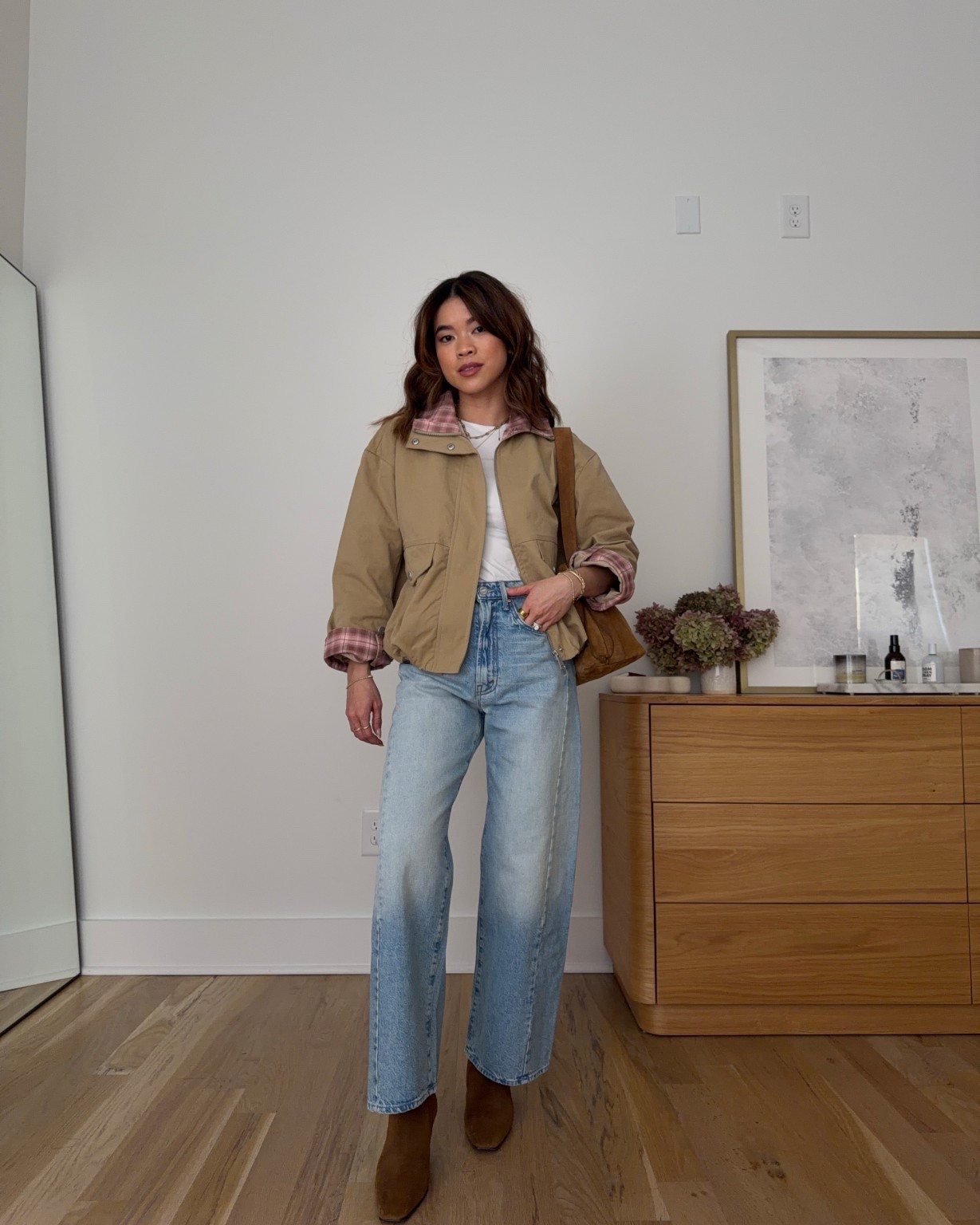 Sizing info: jacket size XS, white tee size XS, jeans size 24 in this is how I roll! 

petite fashion, get dressed with me, outfit inspiration, ootd, nashville outfit, Nashville influencer, petite style, vacation style, casual outfits, mom style, petite pants, winter dress, winter outfit, winter pants, winter outfit inpso, winter outfit idea, winter top, winter style, winter sweater, cozy sweater, cold weather sweater, cold weather outfit, winter bag, winter purse, denim, jeans, barn jacket, chore coat, tan jacket, gingham jacket, suede boots, wide leg jeans, light wash jeans,  

 

#LTKmomlife #LTKSeasonal #LTKPetite