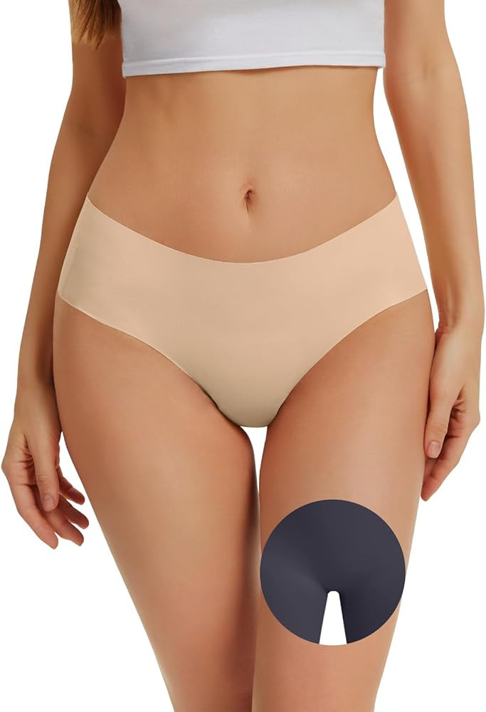 OVRUNS Camel Toe Proof Underwear for Women 3 Pack Cameltoe Concealer Underwear Seamless No Show P... | Amazon (US)