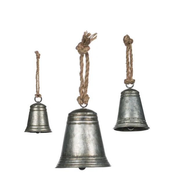 3 Piece Hanging Metal Bell Set | Wayfair North America