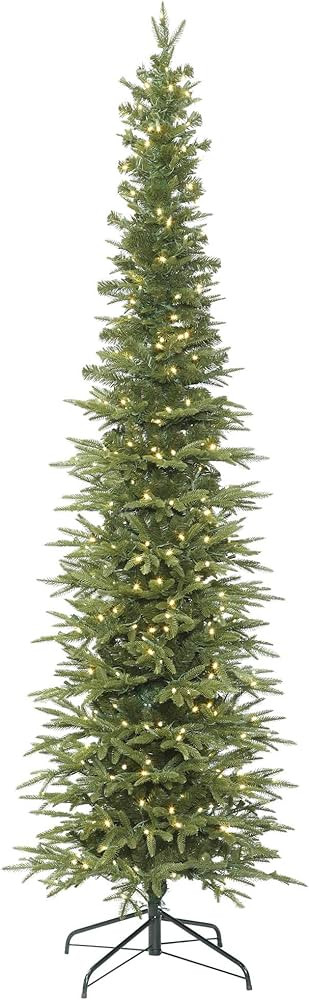 Vickerman 10' x 44" Bixley Pencil Fir Artificial Christmas Tree - Pre-Lit Pencil Tree with Warm W... | Amazon (US)