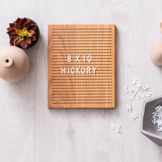 8 x 10 Hickory wood Letter board | Etsy (US)