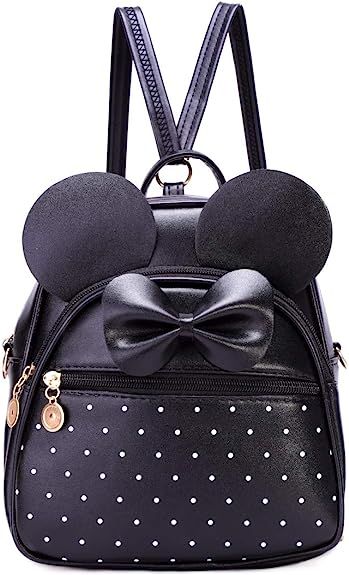 Girls Bowknot Polka Dot Cute Mini Backpack Small Daypacks Convertible Shoulder Bag Purse for Wome... | Amazon (US)