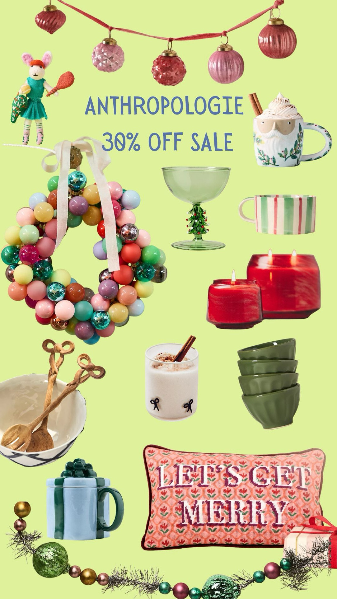 Don’t miss this Anthropologie Sale!! Lot’s of great holiday items on sale for a short time  

#LTKSeasonal #LTKHoliday