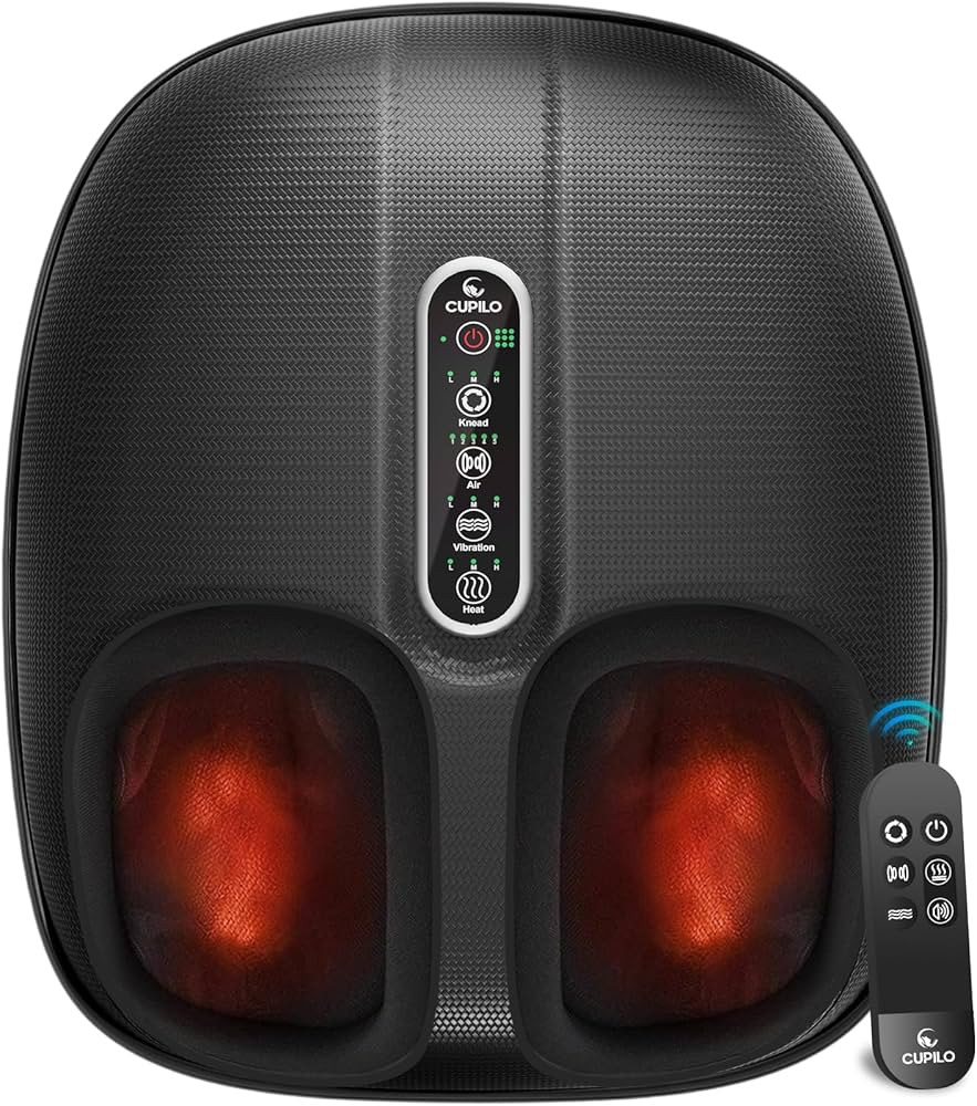 Foot Massager with Heat FSA Eligible HSA, Shiatsu Feet Massager with Remote Control, Multi-Level ... | Amazon (US)