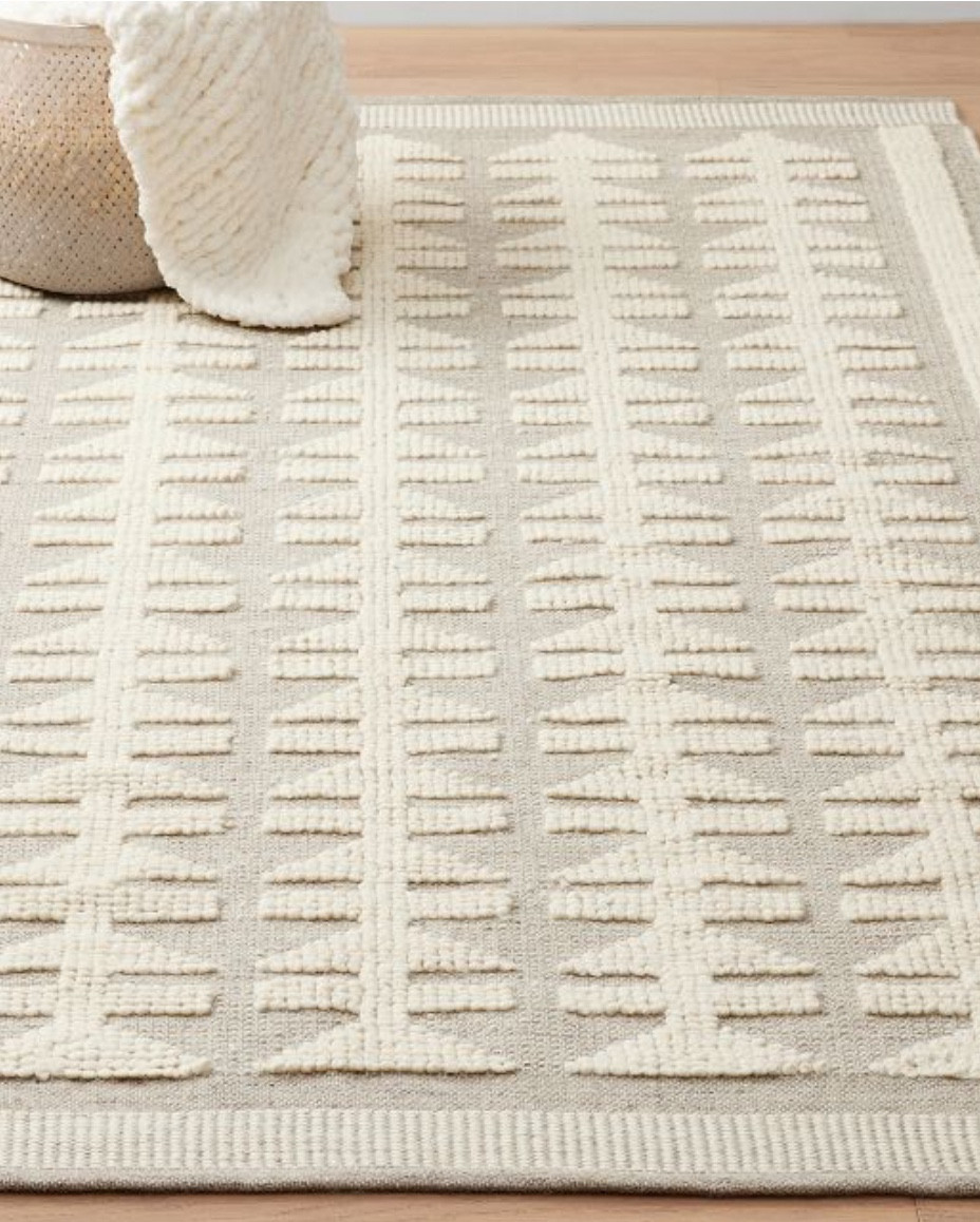 Treat your feet to something special underneath. This handwoven rug comes in a neutral hue and modern print to complement your decor. Place it in your room or study area for elevated style.
By choosing our cotton products, you’re supporting our investment in Better Cotton’s mission. This product is sourced via mass balance and therefore may not contain Better Cotton. Learn more at bettercotton.org/massbalance.
Made in a Fair Trade Certified™ factory, supporting fair and safe labor practices and empowering workers to invest in their communities. Workers receive extra funds for every product sold which are used for community projects chosen by workers.
Hand woven of 85% wool and 15% cotton.
A yarn-dyed rug has incredibly rich color that holds its vibrancy over time.

#LTKHome #LTKStyleTip #LTKSaleAlert