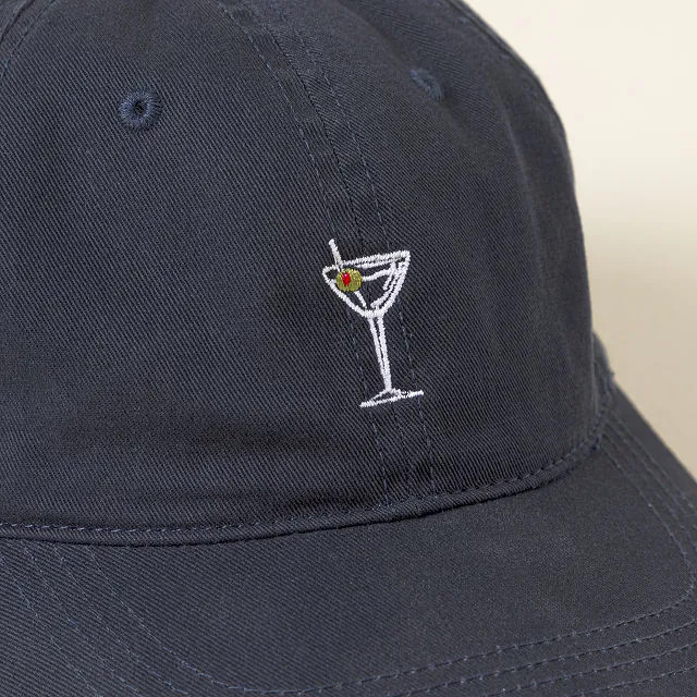 Martini Time Embroidered Hat | UncommonGoods