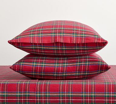 Stewart Plaid Flannel Pillowcases - Set of 2 | Pottery Barn (US)