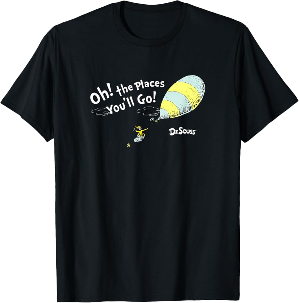 Dr. Seuss Oh The Places You'll Go! T-Shirt | Amazon (US)