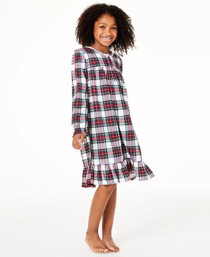 Matching Kids Stewart Plaid Nightgown, Created for Macy's | Macy's