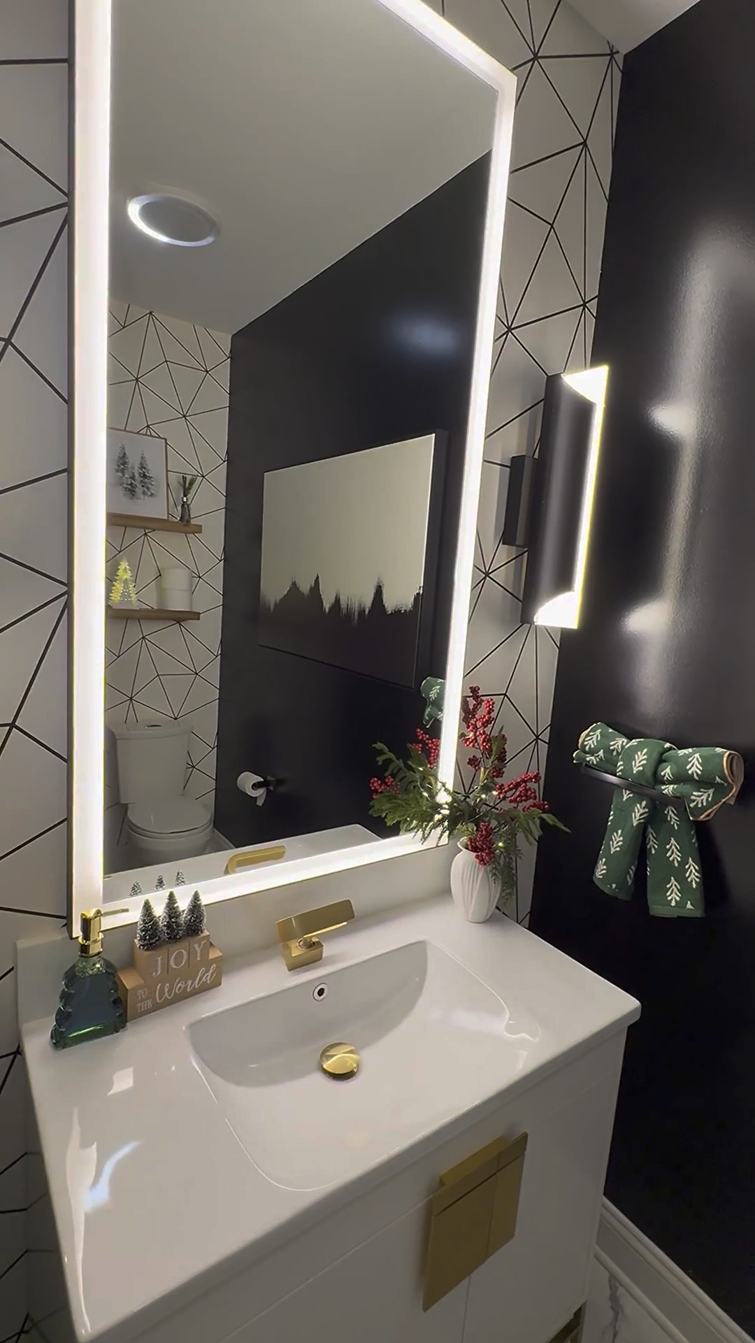 Added some holiday spirit to my powder bath with these Amazon Christmas finds! Most of these are on sale for cyber week 🙌🏾

#LTKHome #LTKCyberWeek #LTKHoliday