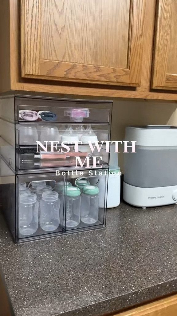 My bottle station! However, we did change the sterilizer (that one sucked, left everything wet) and got the baby brezza one and the dr browns (but the one that also dries everything). I love my station so much! But I will say, I do regret not getting the bottle washer, any of them. Bottle washing has been a nightmare and I wish I didn’t listen to people telling me it was not necessary. 🥲 I would’ve accepted it as a gift but instead I said no and asked for other things that now THOSE I actually don’t feel I need. So yeah, if you can get one, just get it. Save yourself time and headaches, try to make everything easier for you in postpartum. 🫶🏻

#LTKHome #LTKFindsUnder50 #LTKBaby