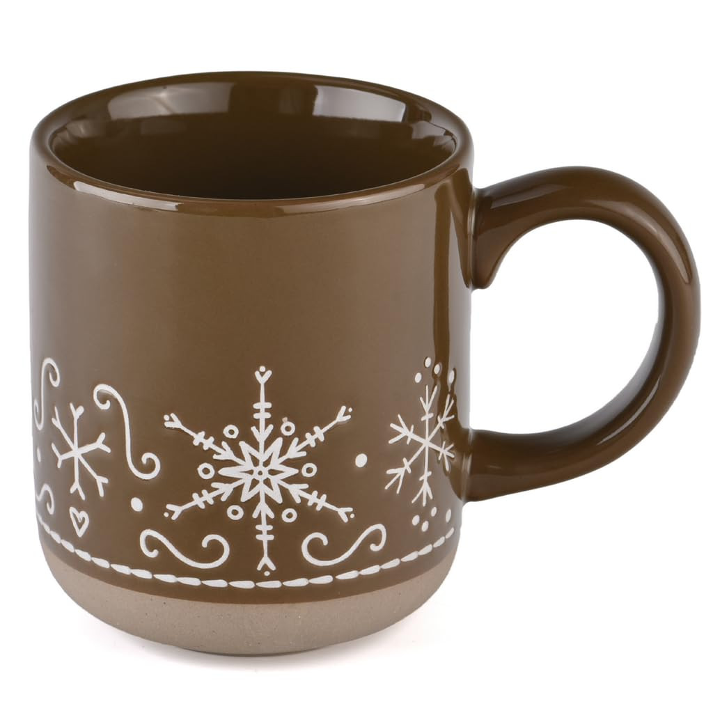 Sweet Water Decor Gingerbread Coffee Mug, 14oz Stoneware Christmas Mug, Dishwasher & Microwave Sa... | Amazon (US)