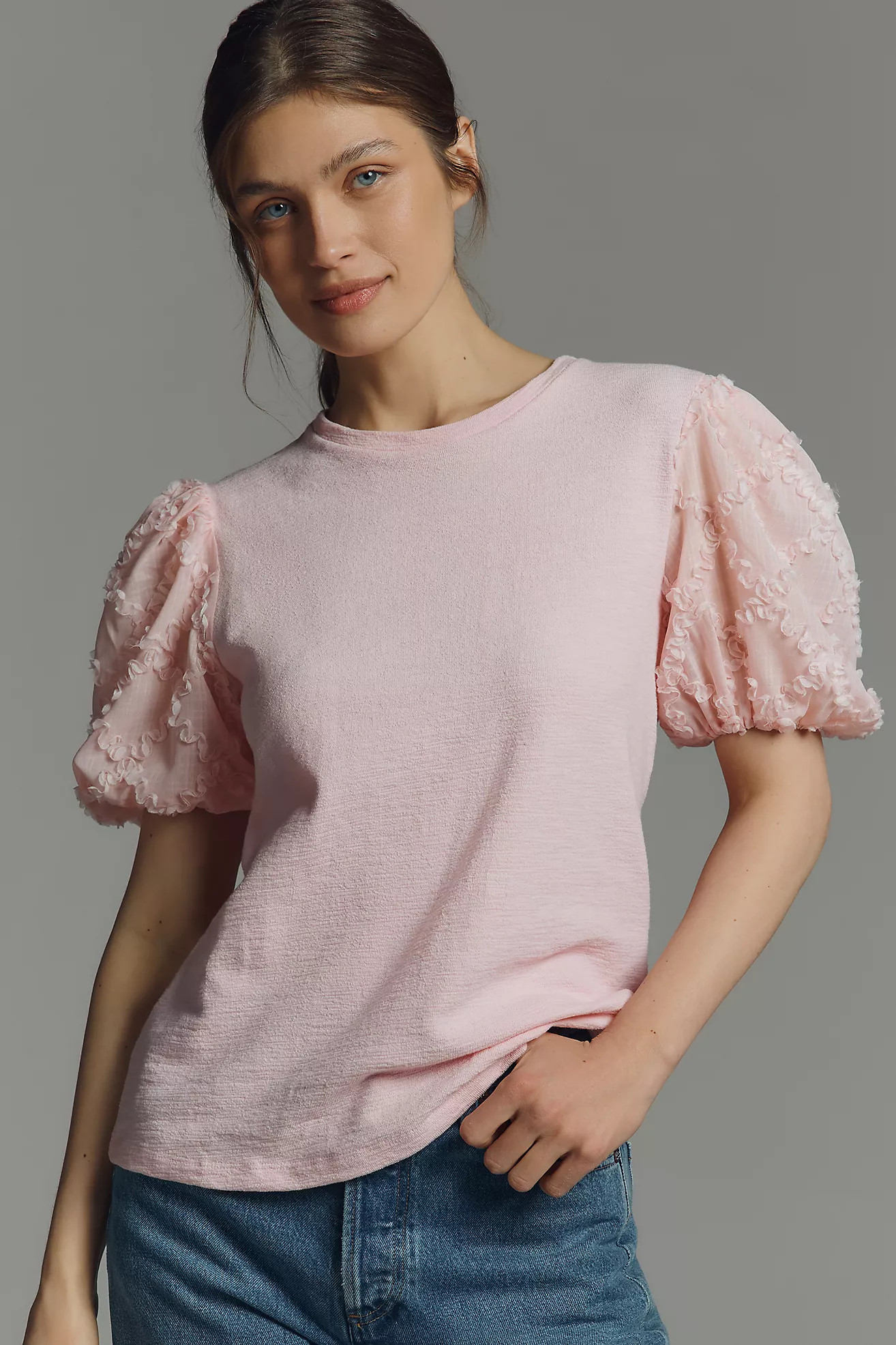 English Factory Puff-Sleeve Top | Anthropologie (US)