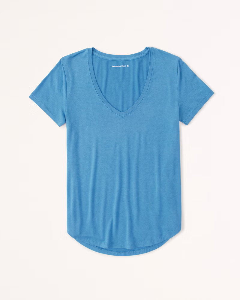 Drapey V-Neck Tee | Abercrombie & Fitch (US)