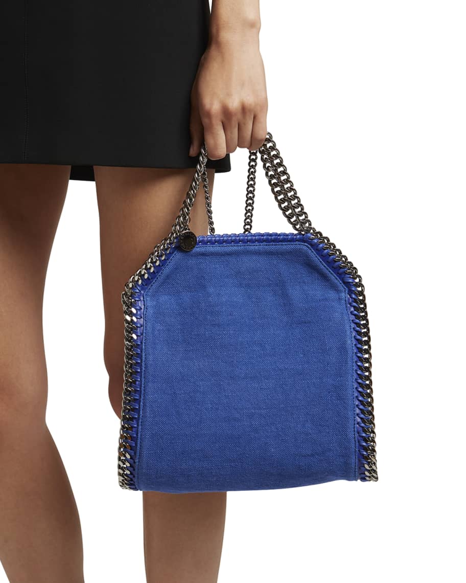 Mini Linen Chain Tote Bag | Neiman Marcus