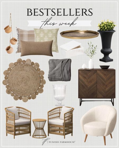 Bestsellers This Week!

What a gorgeous collection of pieces you all gravitated to this week!  If you don’t want to miss any of these yourself make sure to get yours today!

Seasonal, home decor, rugs, cabinets, trays, pillows, accents, chairs, planters,

#LTKFindsUnder50 #LTKSeasonal #LTKHome