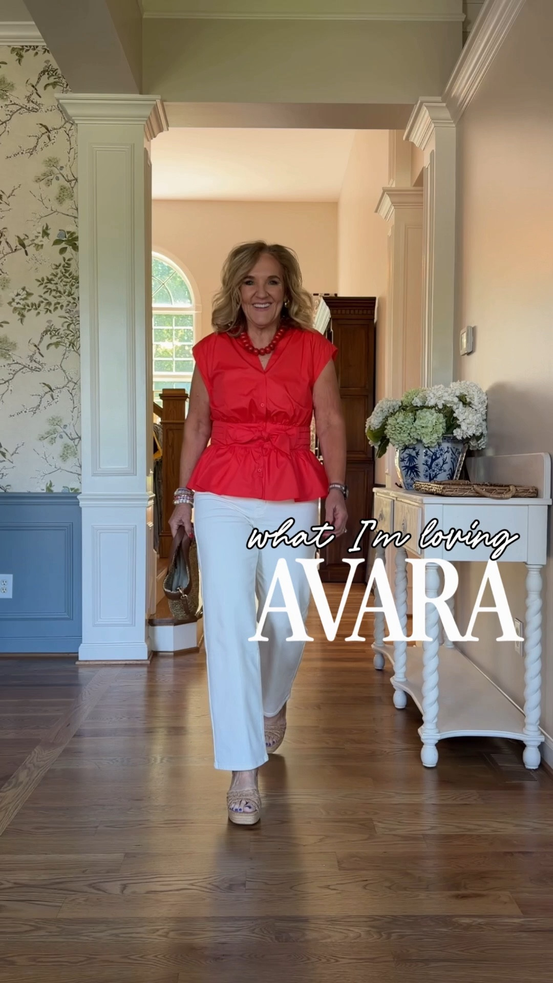  Avara 15% off code NANETTE15

Most items are true to size, I’m wearing a medium, 8, 29 in all except the following recommendations:
Red jeans definitely size up. I orders an 8/29 and they are too tight. Next size up would be better
Tammy gauze top I sized down to a small for a more tailored look. Medium would have been a bit more relaxed.
The Seychelles sandals are very comfortable. Cushioned footbed, so pretty with dresses or jeans. If in-between, size down.
20% off Allie & Bess jewelry code NANETTE20

Spring outfits 2026 Memorial Day outfit summer casual colored jeans

#LTKTravel #LTKOver40 #LTKMothersDay

 