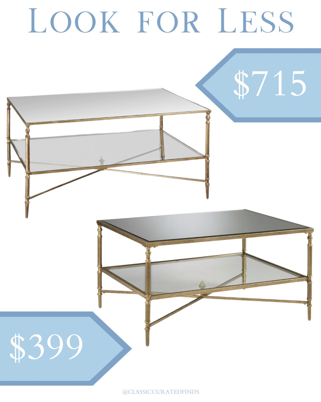 Amazing designer dupe coffee & end table almost half the price of the high-end version!!! 🤩

Home Decor, Look for Less, Designer Dupe

#LTKHome