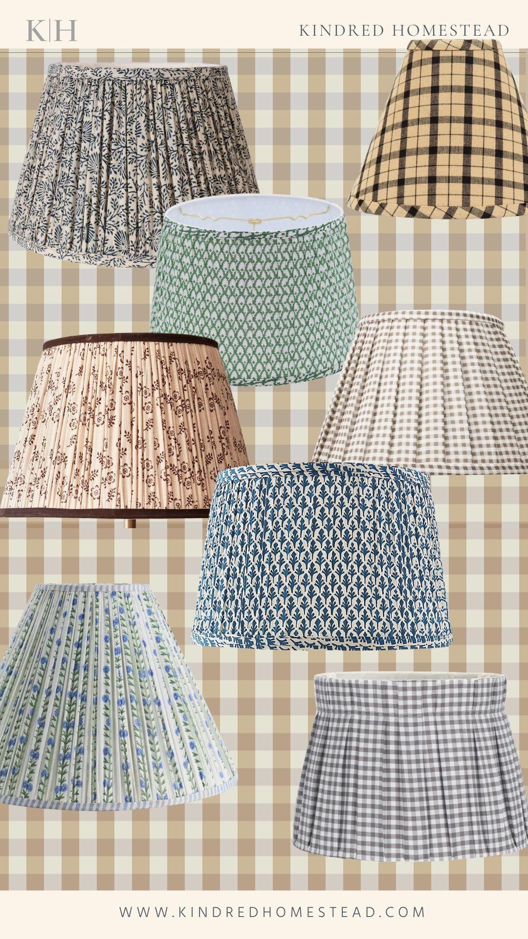 Patterned lampshades might be my favorite small switch with the biggest payoff. 🕯️ Florals, gingham, and soft block prints instantly make a room feel collected, layered, and lived-in. Linked all my current favorites here 🤍

#LTKHome