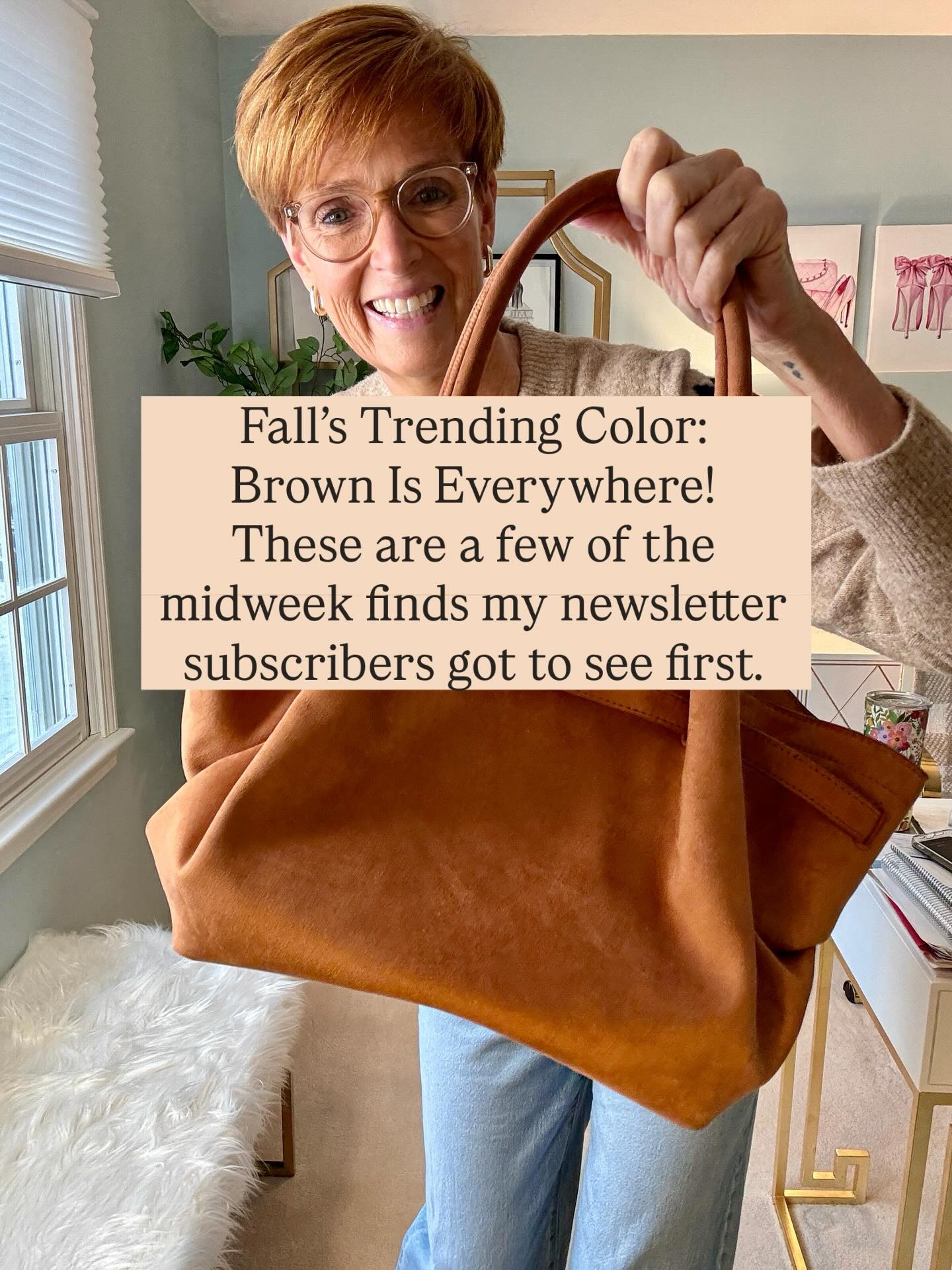 Like, Follow, and Comment BROWN and I’ll send links right to your DM.

Fall is here, and brown is the color you need in your wardrobe! From loafers and suede bags to leather skirts and cozy bomber jackets, these midweek favorites are moving fast. 

💌 Want to shop first every week? Sign up for my mini newsletter and get exclusive early access to trending items and subscriber-only updates.

✨ Scroll through to see my top brown picks and shop your favorites now!

#FallStyle #TrendingColorBrown #SundayScroll #MiniNewsletter #ShopMyLook #TallGirlStyle #EverydayStyle #ClassicFallStyle #WardrobeStaples #ShopMyFavorites

#LTKTall #LTKOver40 #LTKStyleTip