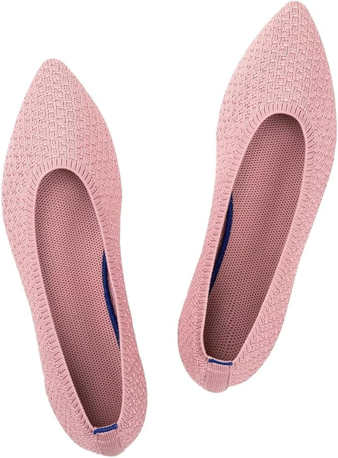 Frank Mully Womens Pointed Toe Flats Knit Dress Shoes Comfort Women Shoes Slip On Shoes for Woman... | Amazon (US)