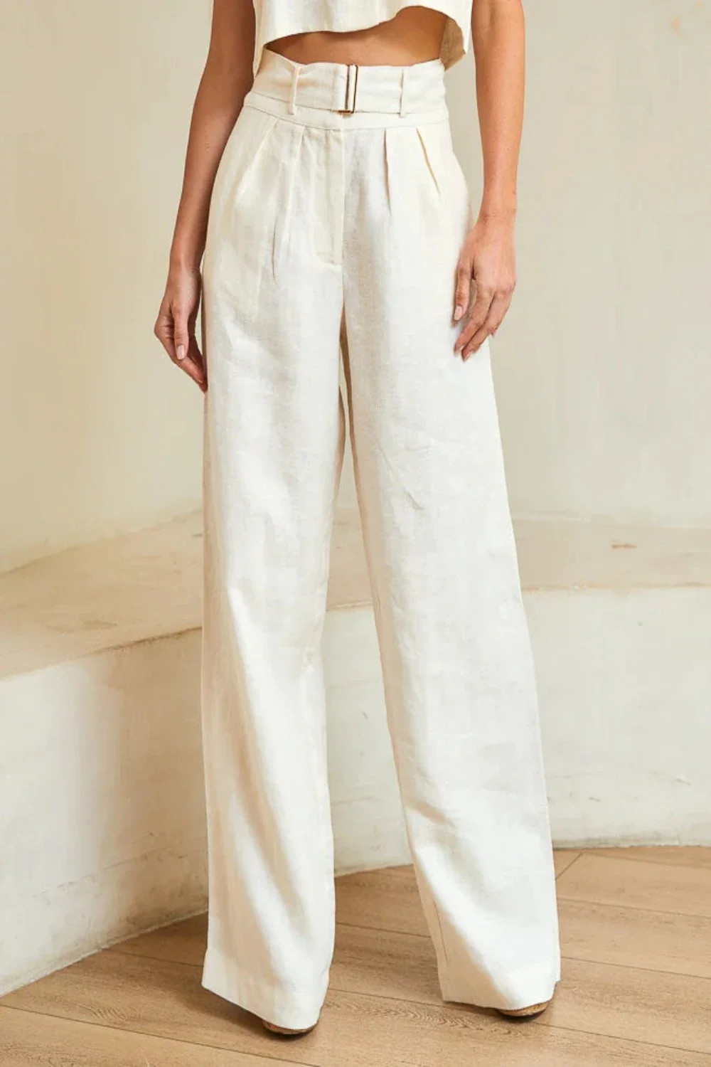 Alina Pant Ivory | Curio