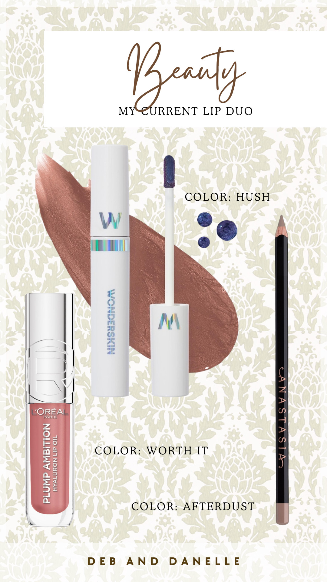 These three items are what I am using for my current lip combo. I start with this new shade of lip liner, followed by my lip mask, and I use a lip pumping oil at the end for a glossy finishing touch.  

 #LTKBeauty