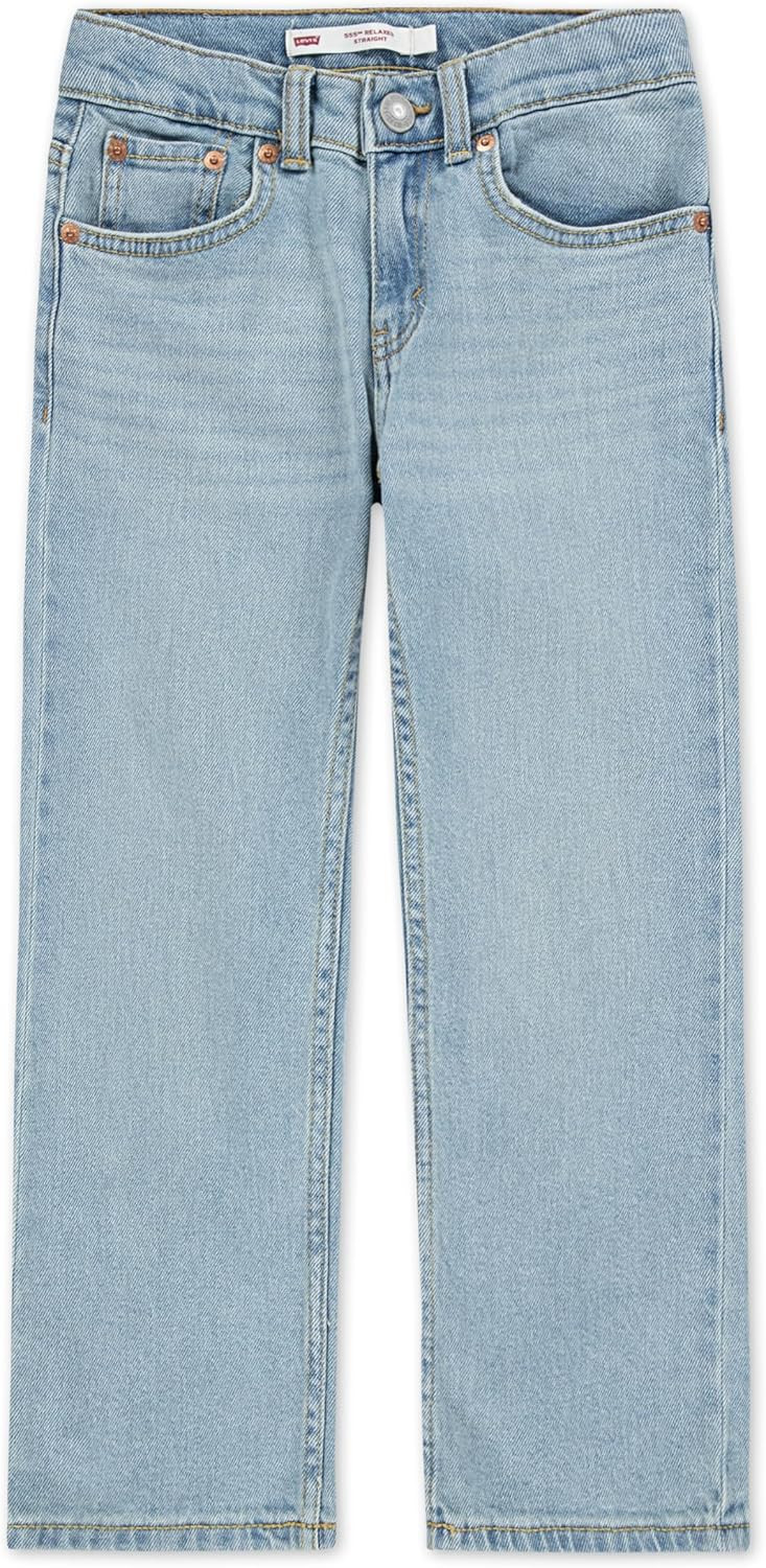 Levi's Boys' Relaxed Straight Fit Jeans | Amazon (US)
