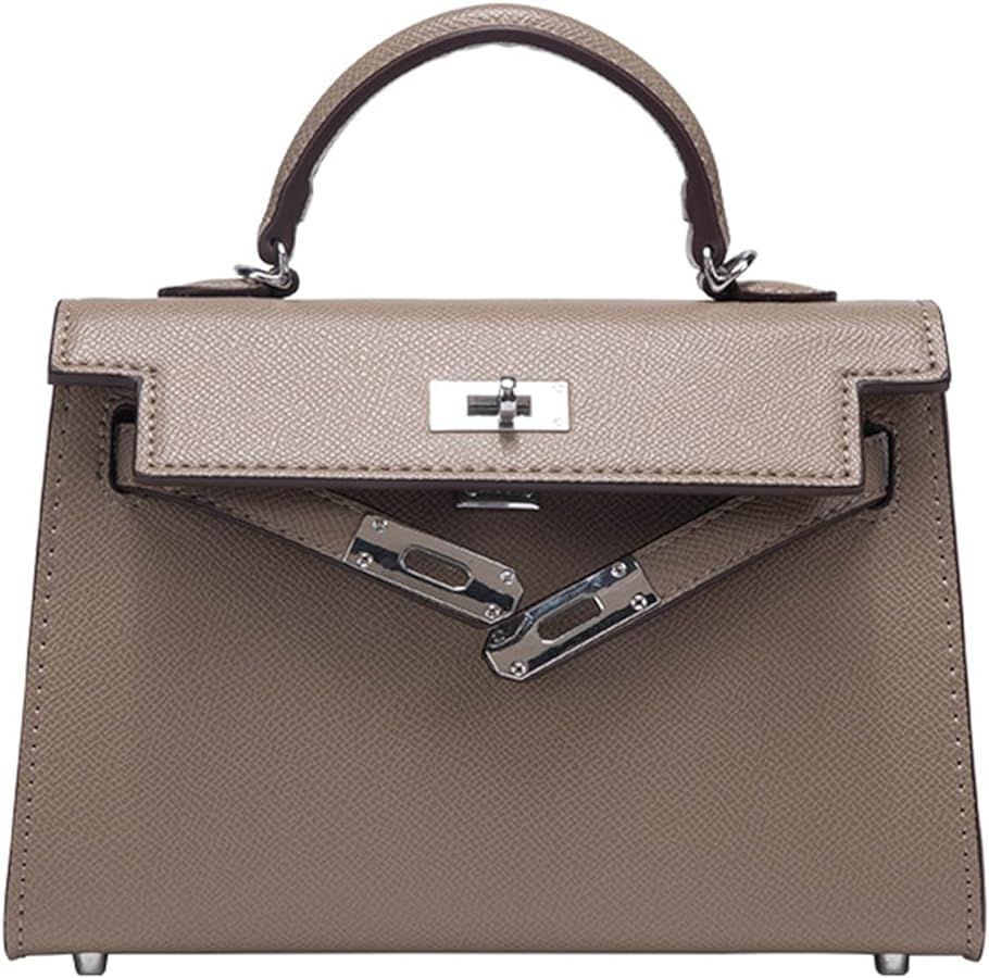 Womens Mini Leather Satchel Bags 9 * 2.4 * 5.5in Shoulder Purses Top Handle Handbags Ladies Desig... | Amazon (US)