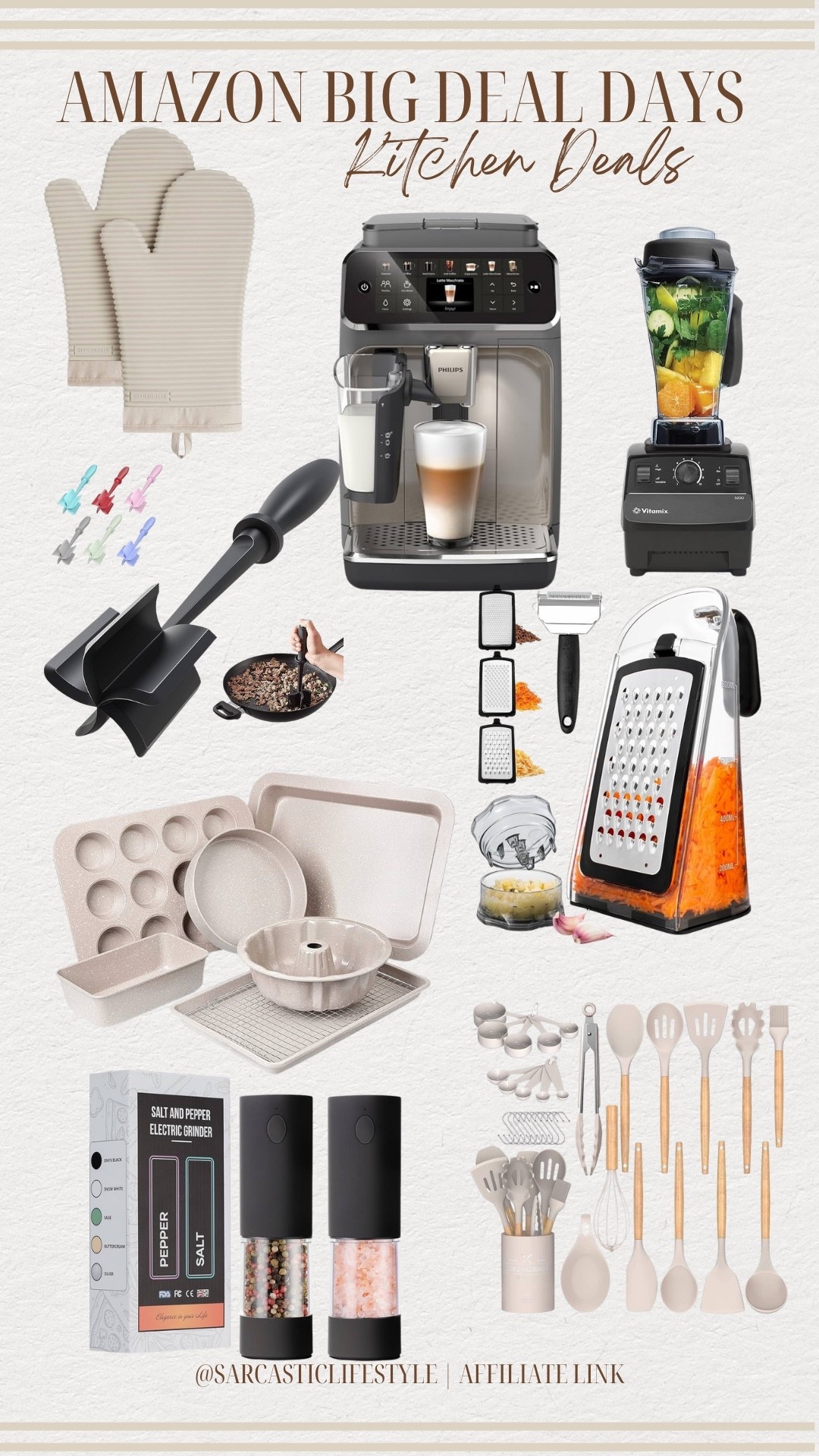 Amazon big deal days! Kitchen gadgets and appliances on sale!

Blender. Bakeware. Oven mitts. Utensils. Salt and pepper. Coffee maker. Greater. Appliances. Prime day. Gift ideaas

#LTKHome #LTKSaleAlert
