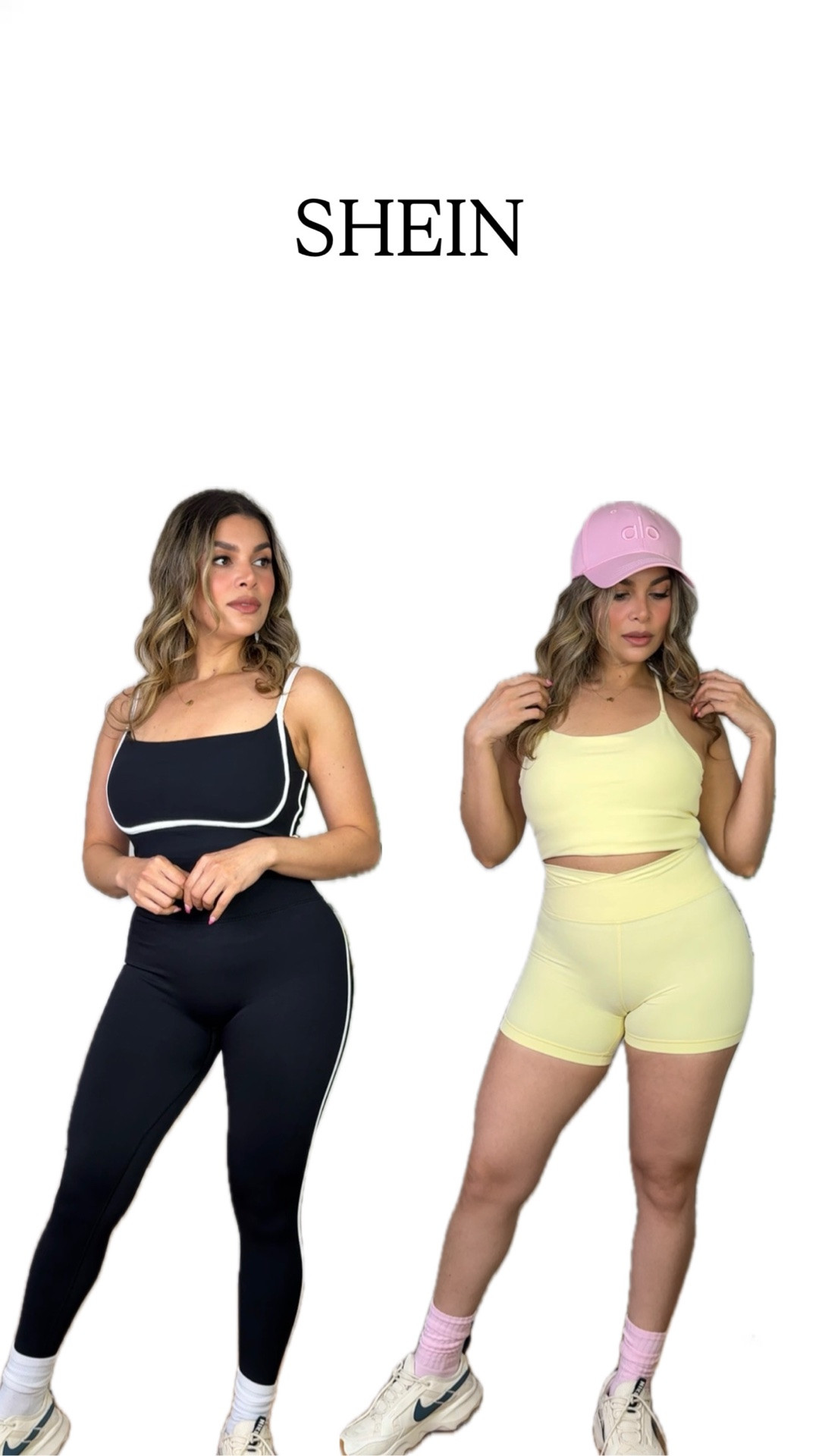Tops are size medium, bottoms are size small. The fit on the black leggings are unreal😍 yellow set is cute but shorts has built in underwear just to keep that in mind before ordering

#LTKsummer #LTKstyletip #LTKfitness