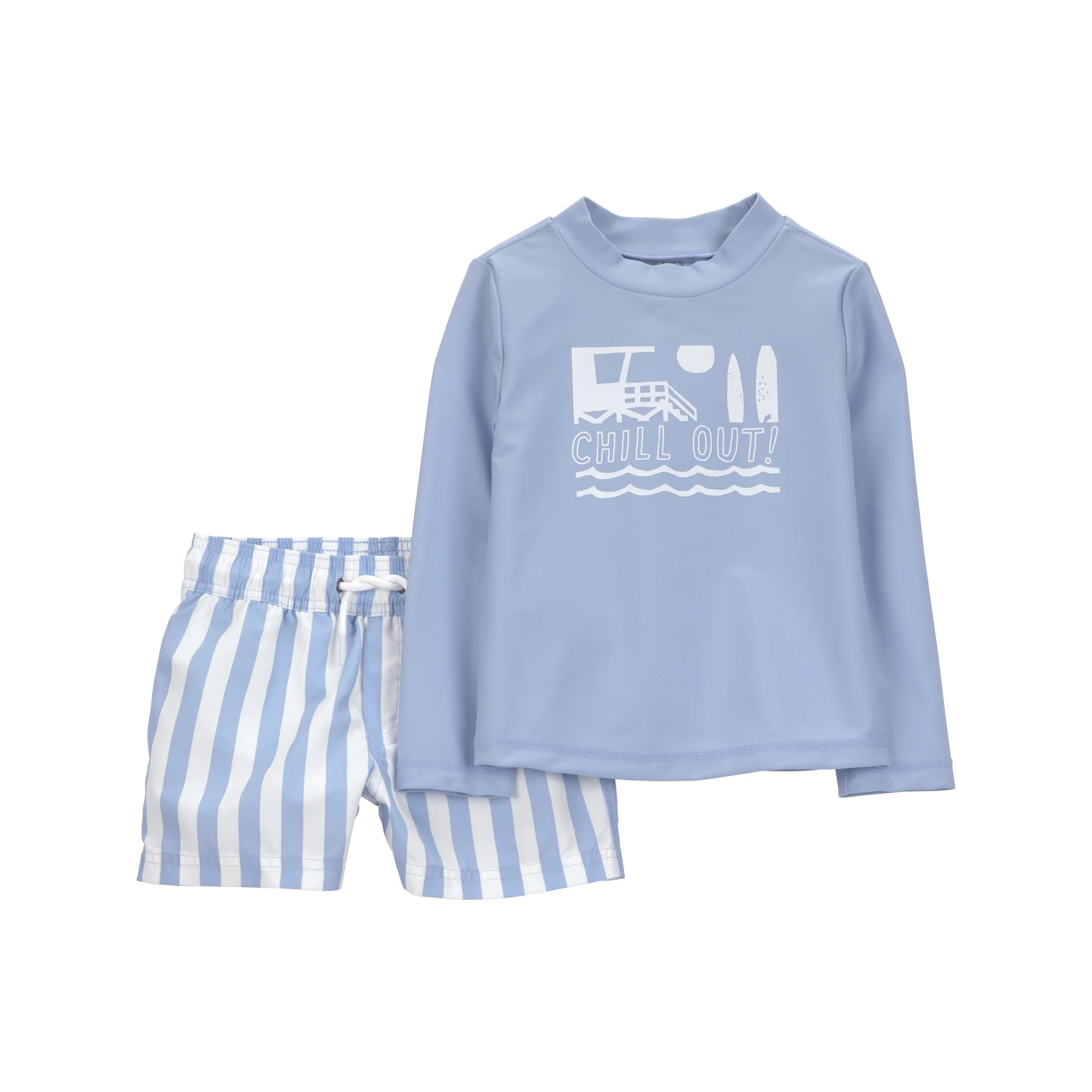Carter's Child of Mine Toddler Boy Rash Guard Swimsuit Set, 2-Piece, Sizes 12M-5T | Walmart (US)