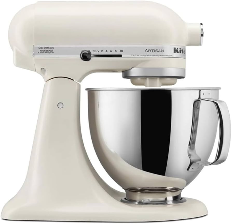 KitchenAid Artisan Mixer 4.8L Porcelain White (5KSM125BPL) | Amazon (UK)