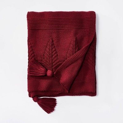 Knitted Tree Throw Blanket - Threshold™ designed with Studio McGee | Target