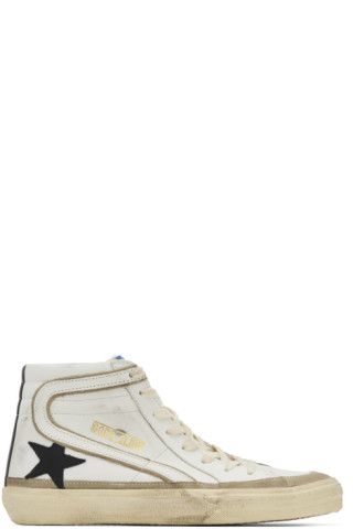 White Slide High-Top Sneakers | SSENSE
