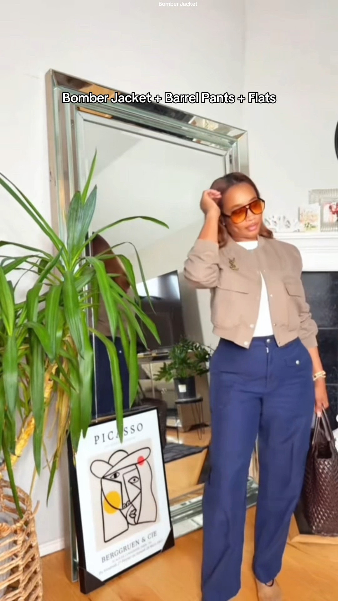 What to wear in 70-degree weather? No matter how much we know about fashion, many of us are still left wondering what to wear during transitional weather. Opt for richer textures, warm colors, and more put-together ensembles, especially when transitioning from summer to fall.

#outfitideas #fallfashion #bomberjacket #transitionaloutfits
#barrelpants
#jeans
#barreljeans
#jeans
@YSL Beauty 
@pradabeauty

Bomber Jacket + Bodysuit + Barrel Trousers + Flats + Tote

Barrel pants outfit
Transitional weather style
Casual chic look
Effortless layering
Off-duty style
Relaxed silhouette
Elevated basics
Minimalist street style
Weekend outfit inspo
Neutral tones fashion

#BarrelPants
#TransitionalStyle
#LayeredLooks
#EffortlessStyle
#OOTDInspo
#RelaxedStyle
#EverydayOutfit
#OffDutyLook
#StreetStyleVibes
#WeekendWardrobe

#FallTransition
#SeasonalStyle
#CasualLayers
#CozyAndChic
#LaidBackLooks
#NeutralOutfitInspo
#MinimalStyleEdit
#SimpleButChic
#TimelessStyle
#ModernCasual

#LTKBeauty #LTKOver40 #LTKShoeCrush #LTKStyleTip #LTKItBag