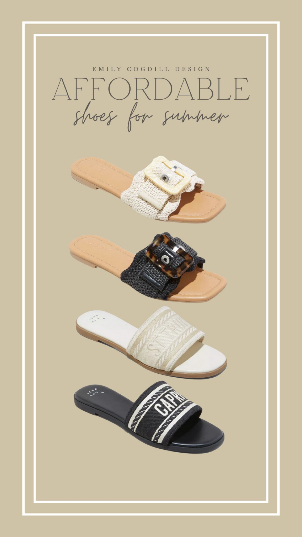 I bought all four for summer! Budget friendly summer shoes! Who is ready for summer? #summershoes #summerfashion #summerfinds #springshoes #sandals #slipons 

#LTKsalealert #LTKstyletip #LTKfindsunder50