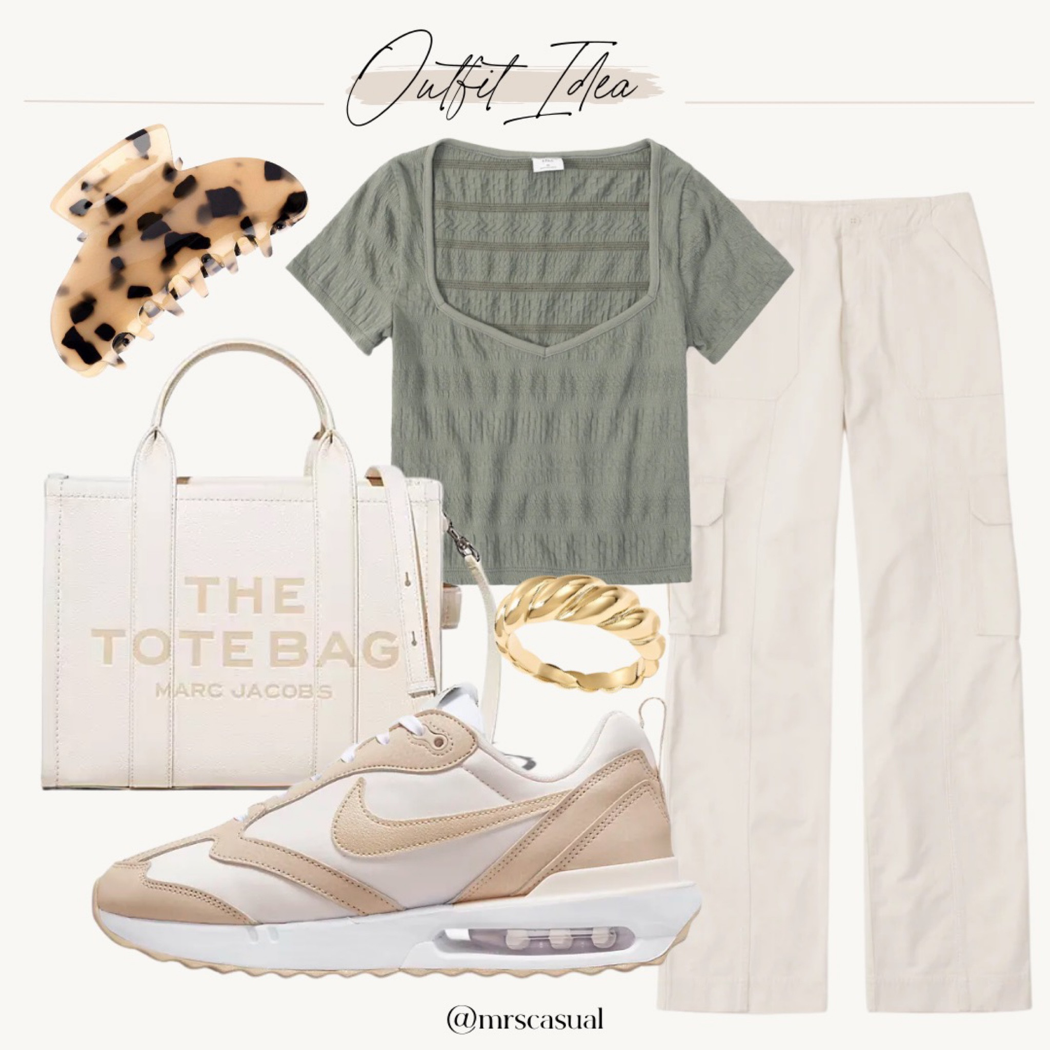 Neutral spring cargo pants outfit idea 

#LTKunder100 #LTKunder50 #LTKSeasonal