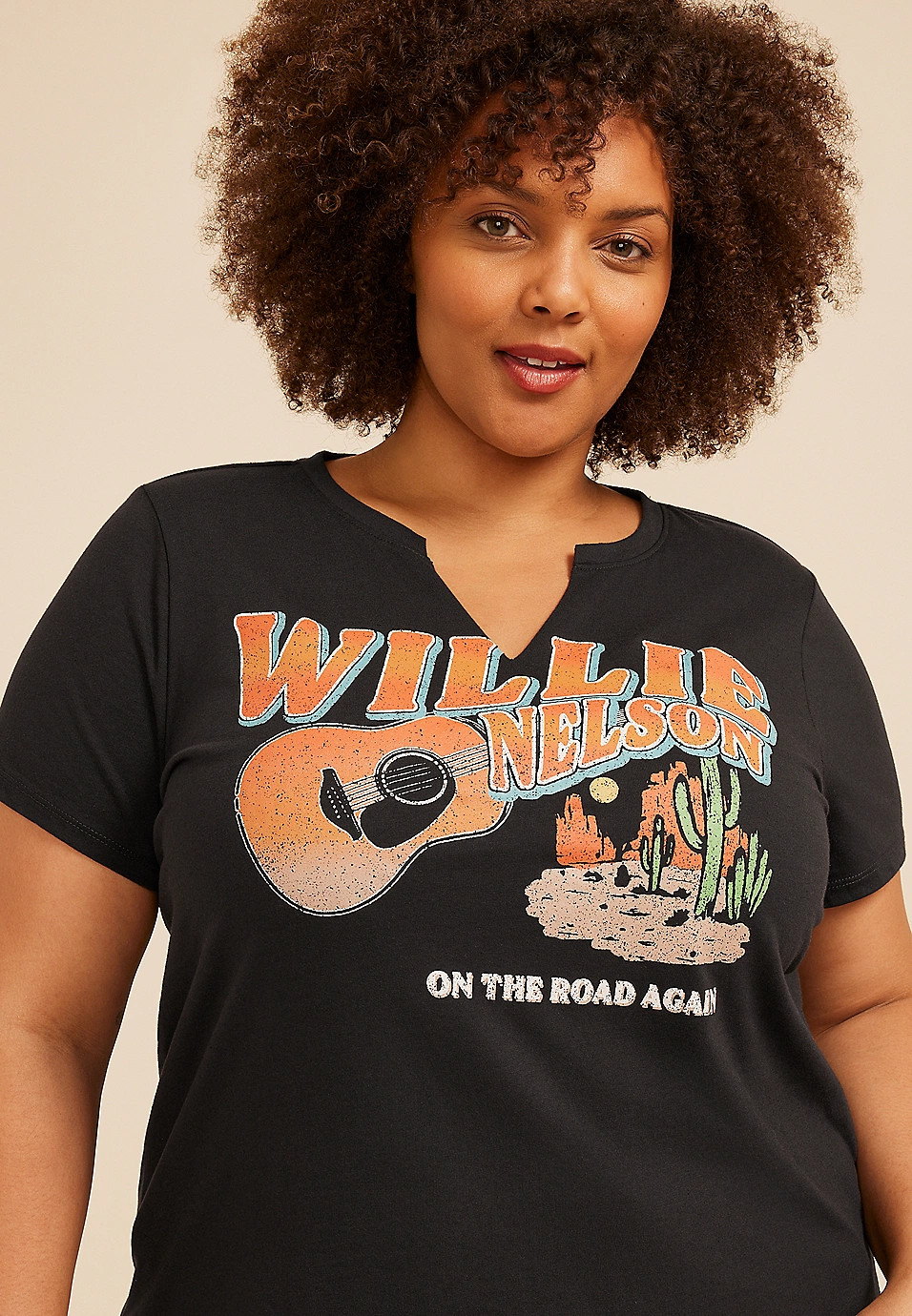 Plus Size Willie Nelson Classic Fit Graphic Tee | Maurices