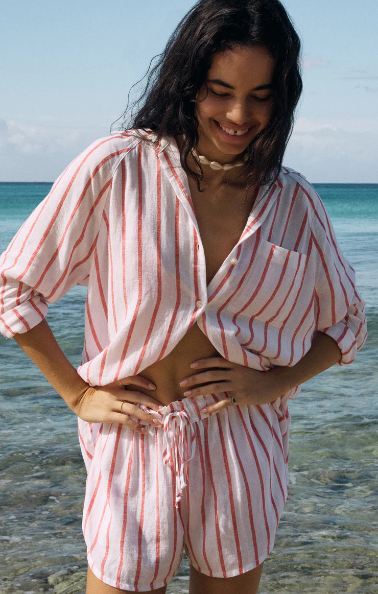 Perfect Linen Striped Top | Z Supply