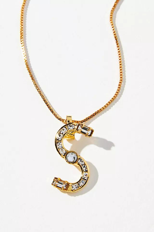 Sorrelli Monogram Crystal Necklace | Anthropologie (US)