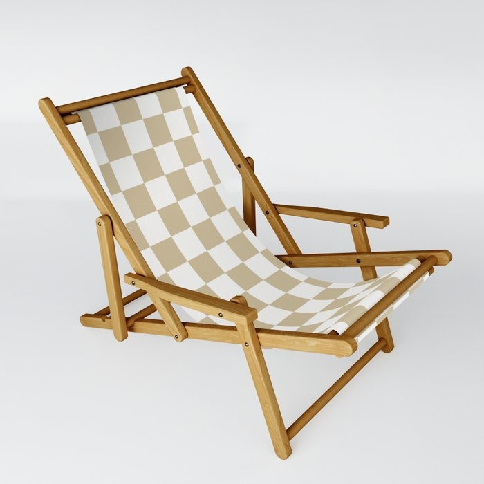 1989 Check Sling Chair by migraneuse | Society6