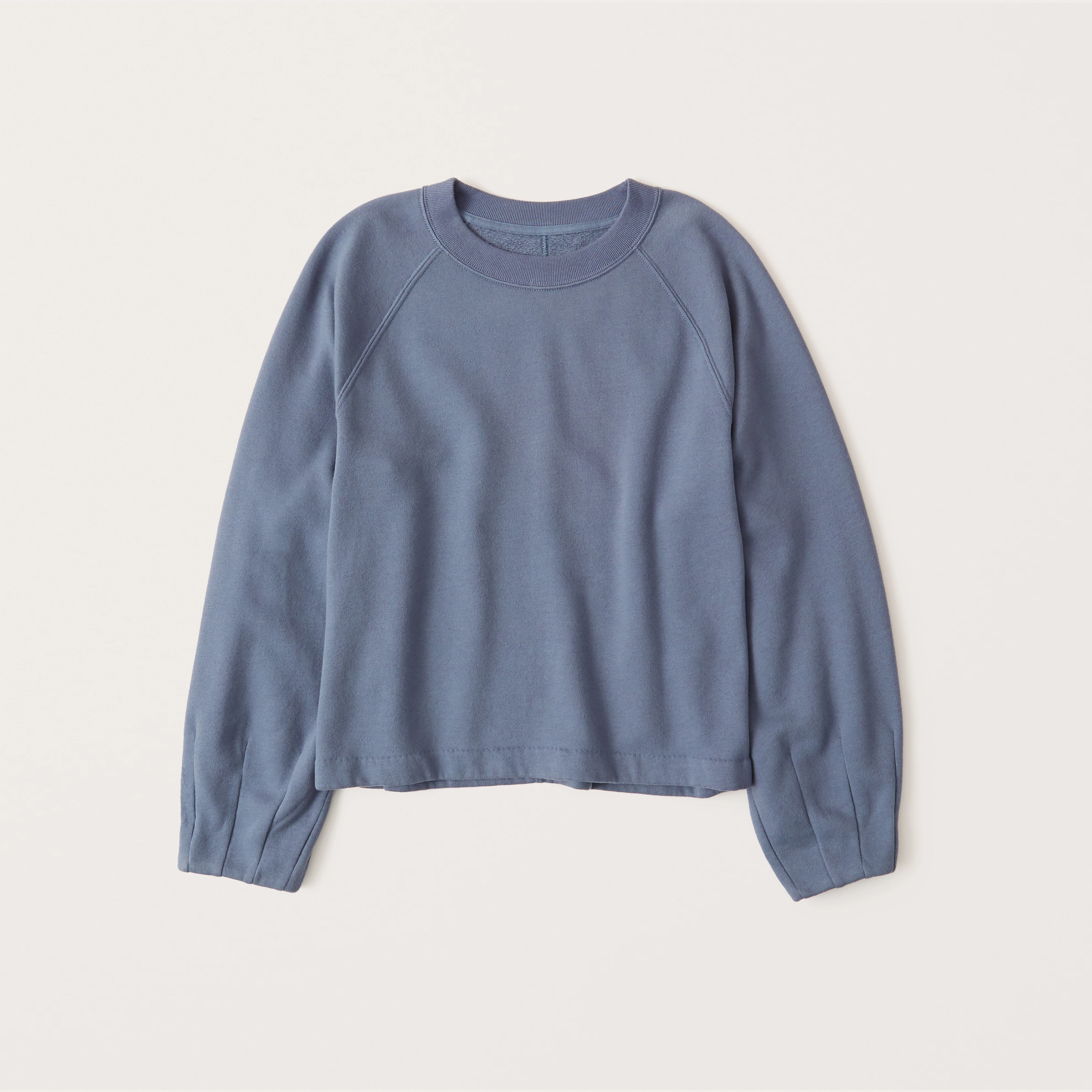 Pleated Puff Sleeve Sweatshirt | Abercrombie & Fitch (US)