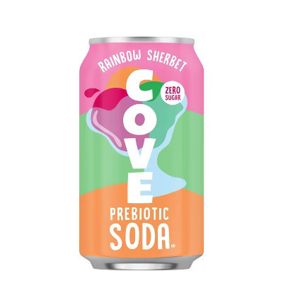 Cove Rainbow Sherbert Soda - 12 fl oz: Sugar-Free, Gluten-Free, Prebiotic/Probiotic | Target