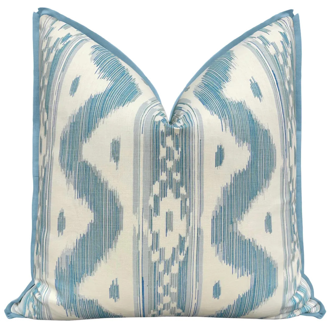 PRE-ORDER Bali Hai // Baliblu With Butterfly Flange China Seas Flange Pillow Blue Throw Pillow - ... | Etsy (US)